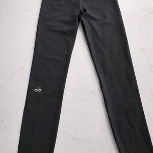 Alo Yoga Gray High Waisted Leggings Sculpting Yoga Pants Size S